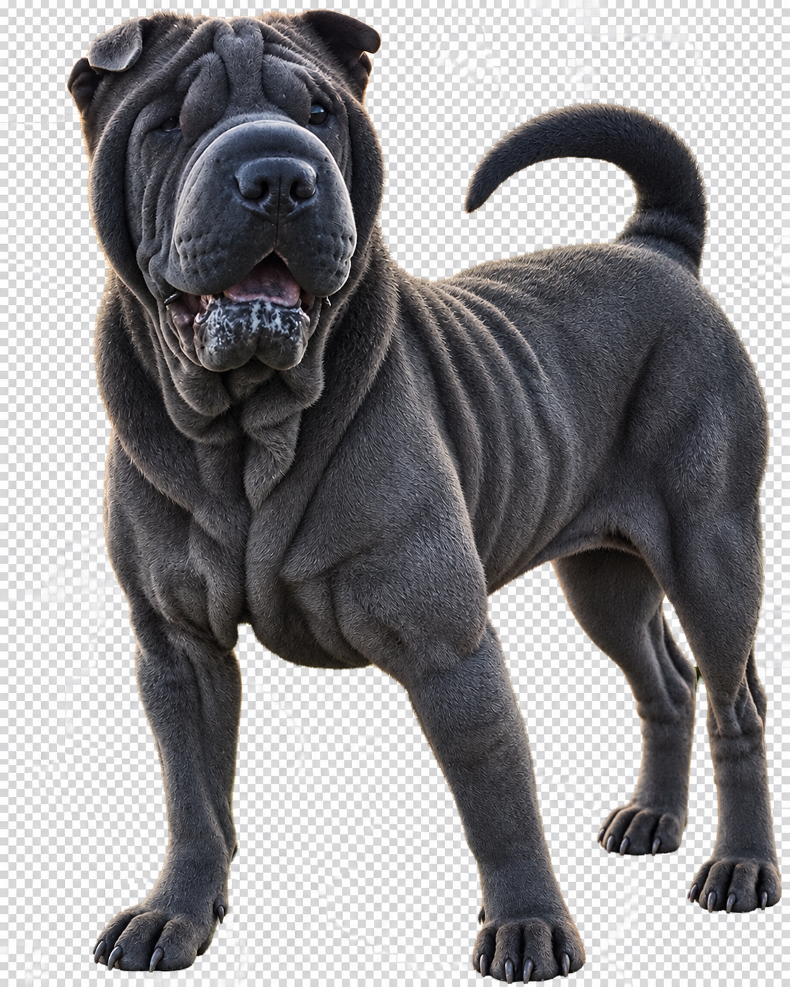 Blau-grauer Shar-Pei